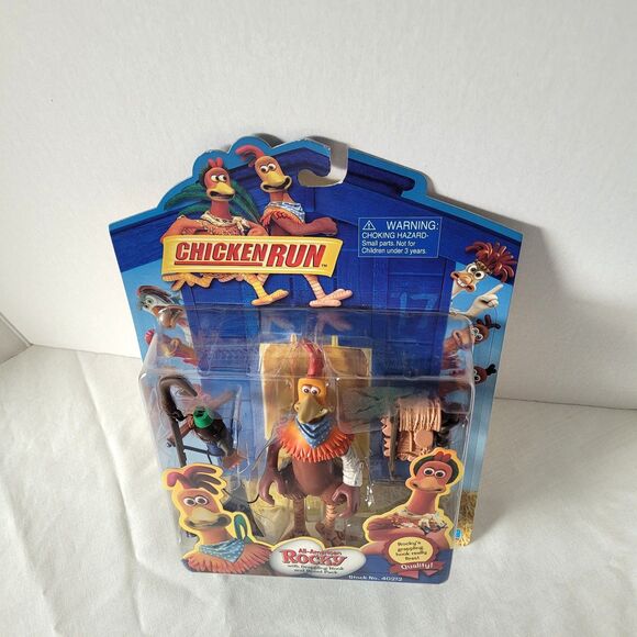 Vintage Chicken Run Rocky Action Figure with Grappling Hook - New in Package - Picture 5 of 6